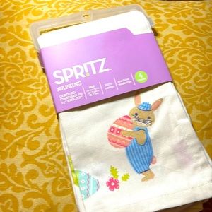 4 count Easter cotton napkins